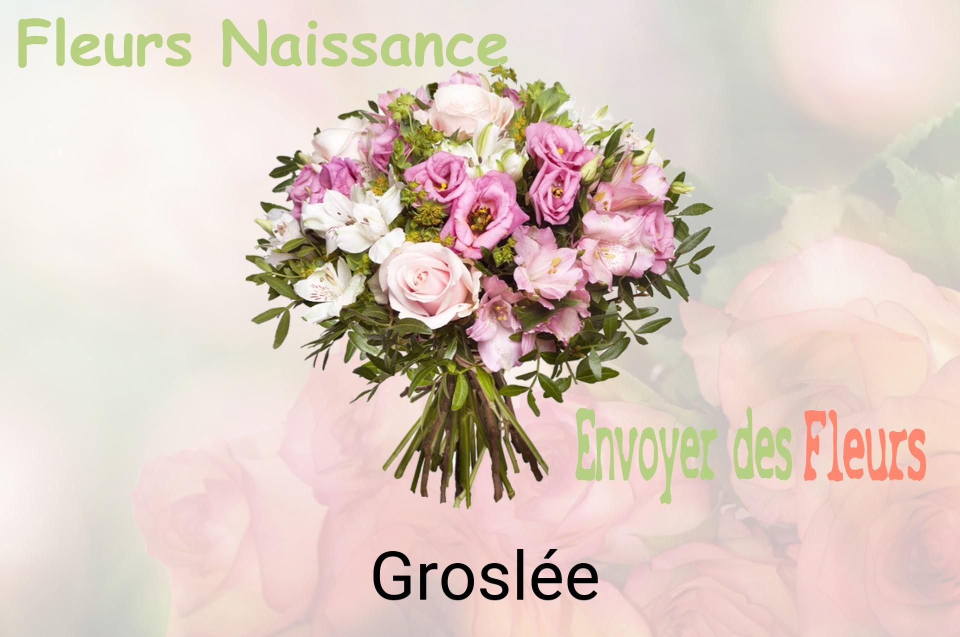 Bouquet de fleurs de naissance livré à Groslée